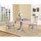 International Concepts Round 42 in Round Top Pedestal Table with 2 Chairs, Washed Gray Taupe, 42 in W, 42 in L, 30.3 in H K09-42DPT-27B-C10-2 - alternate 4